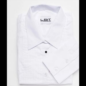 LBT white tuxedo shirt. Size women's 6